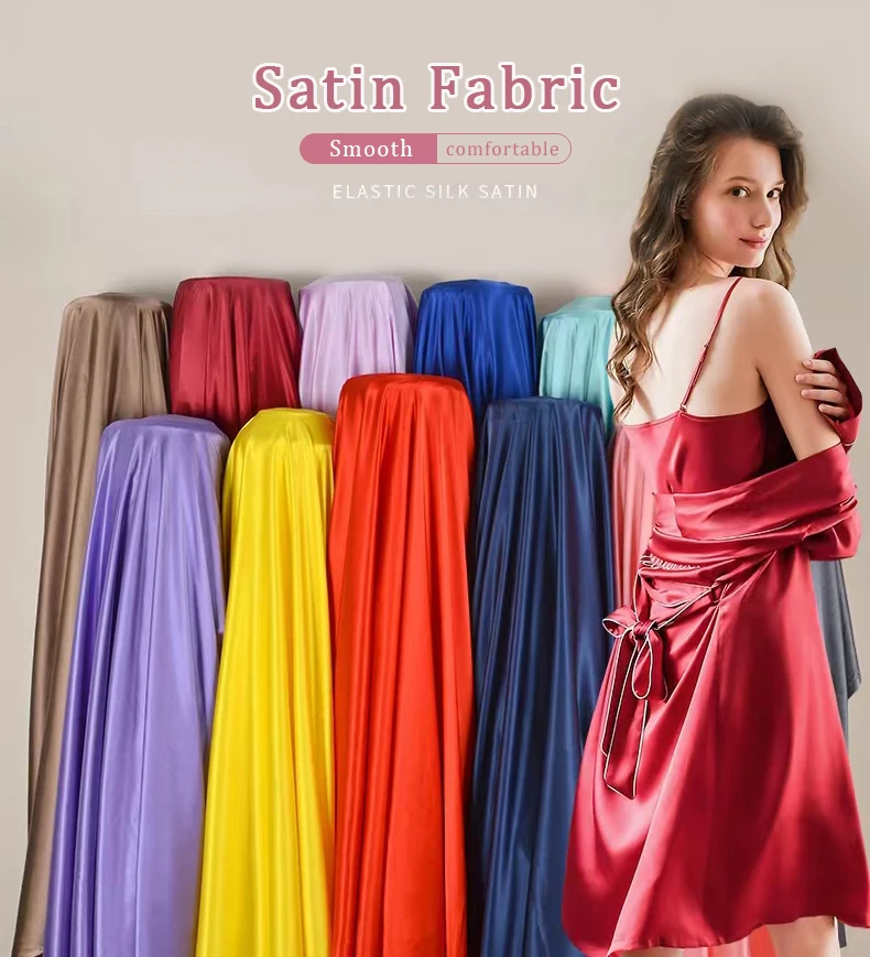 Wholesale Silk Satin Fabrics For Wedding Dresses Lining Fabric 100
