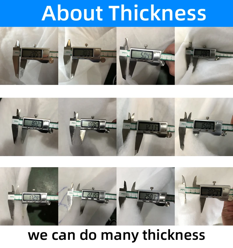 Thermal Bonded Polyester Dacron Wadding Polyester Fibers Rolls Dacron Wadding/padding/batting