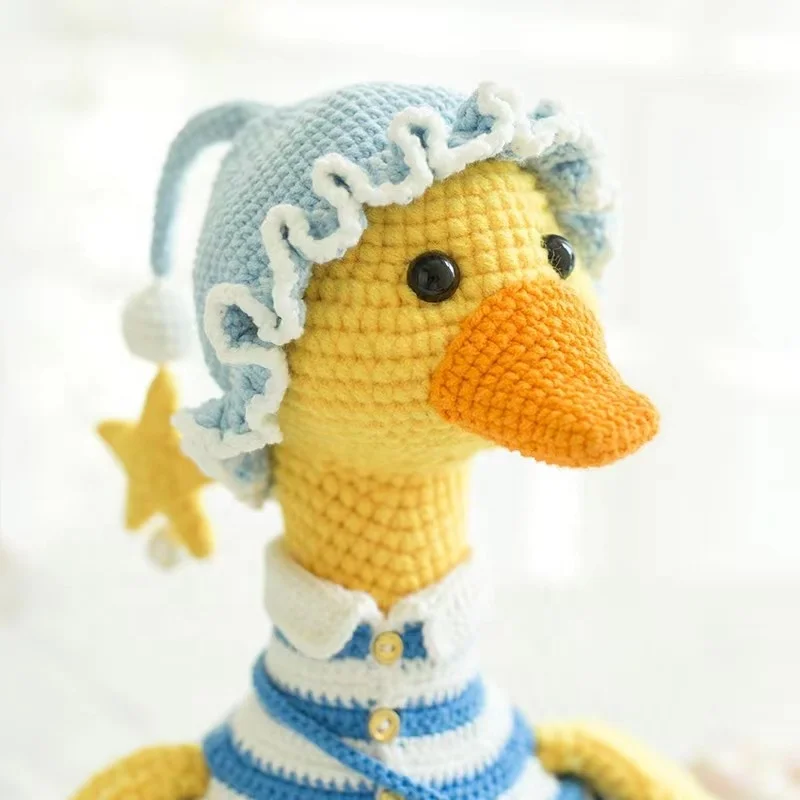 創作ドール　アートドール　アヒル　人形　編みぐるみ　ブライス　幼稚園  鳥　雑貨 創作ドール アートドール アヒル 人形 編みぐるみ ブライス