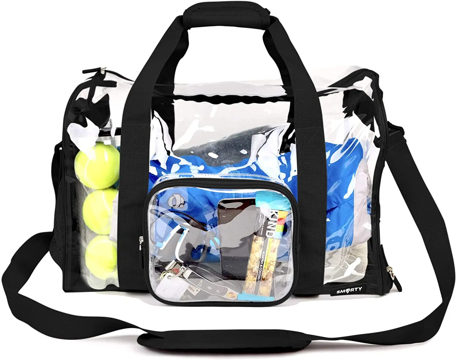 Source Heavy Duty Clear Duffel Gym Bag pvc duffle bag transparent