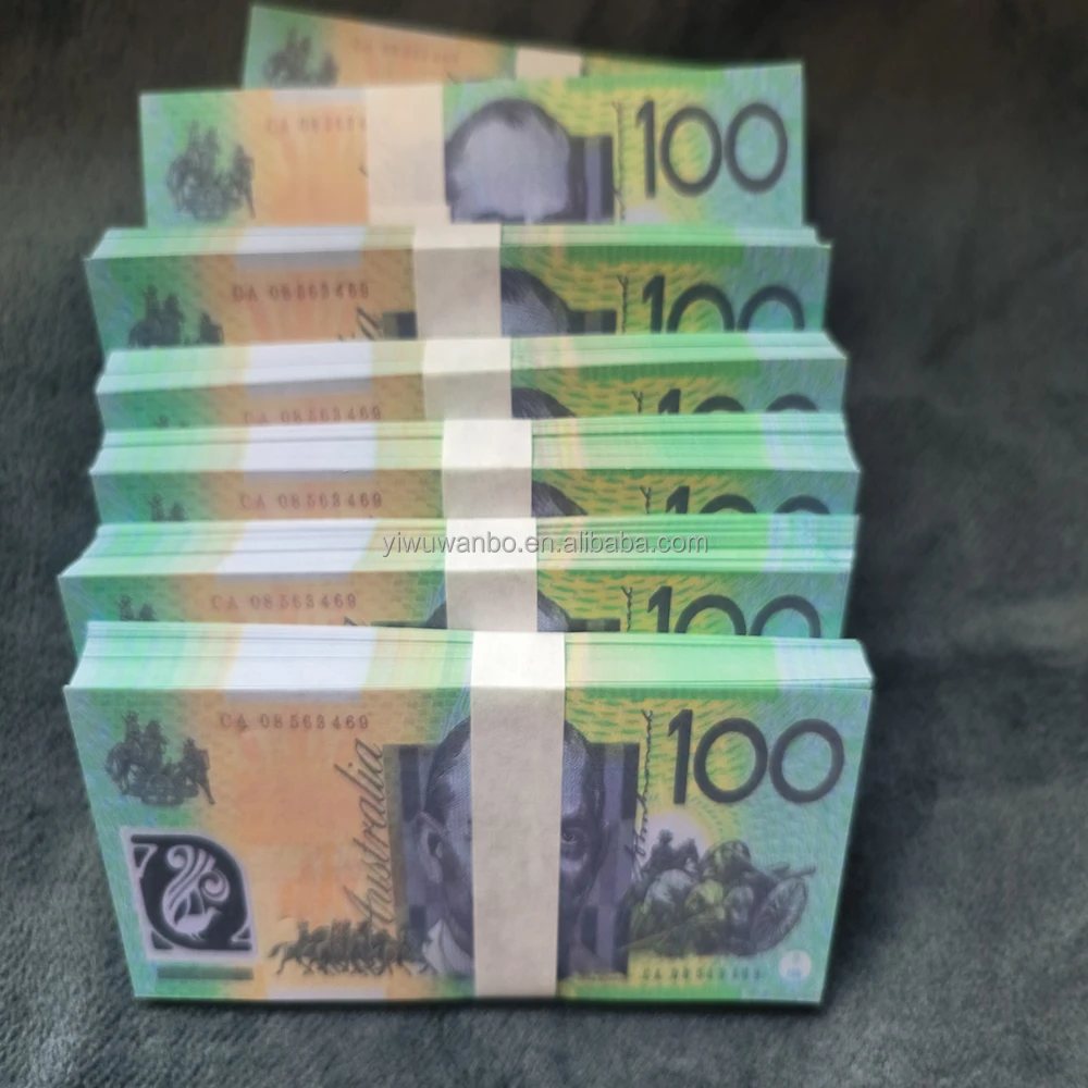 Australian 100 AUD Banknotes Fast Delivery for Halloween and Easter Festivals Packaged in Bags Made of Paper
