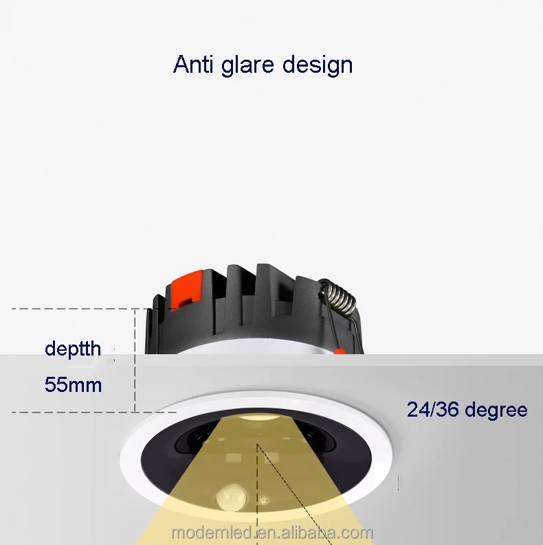 2.5 Inch 7w Ceiling Motion Sensor Light Indoor Smart Spot Light And