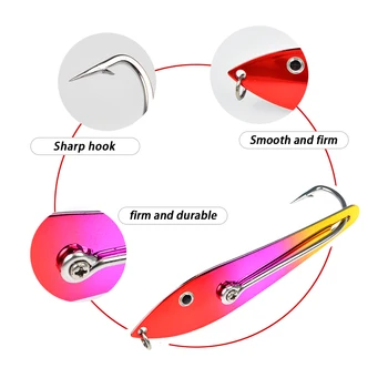 Hot Sale OEM 40g 60g 70g Sea Fishing Big Game Trolling Fishing Lure Double Big Game Saltwater Marlin Spoon Fishing Lures – Metal Jig – view 4