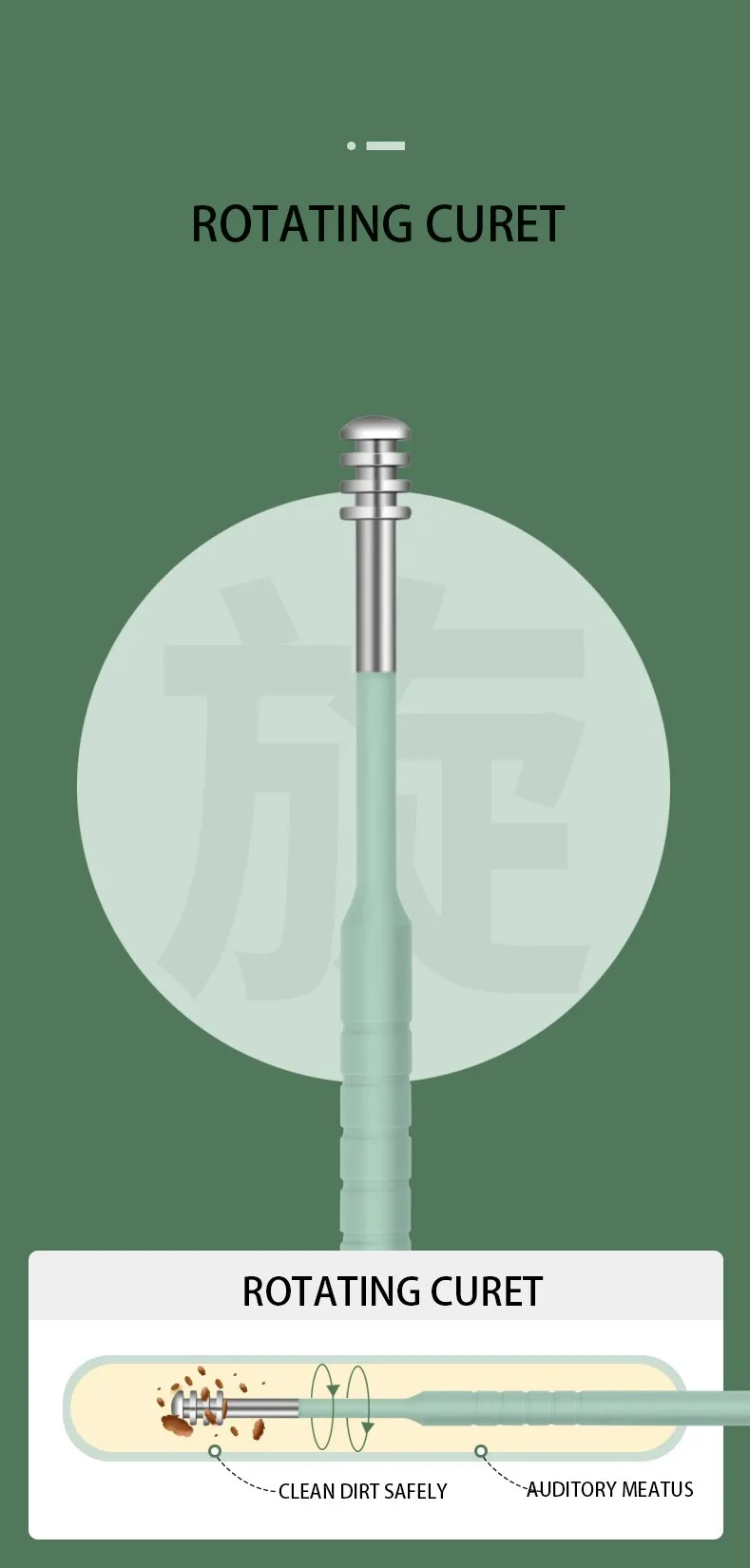 product professional factory popular yellow earpick beauty tool custom logo ear pick set-3
