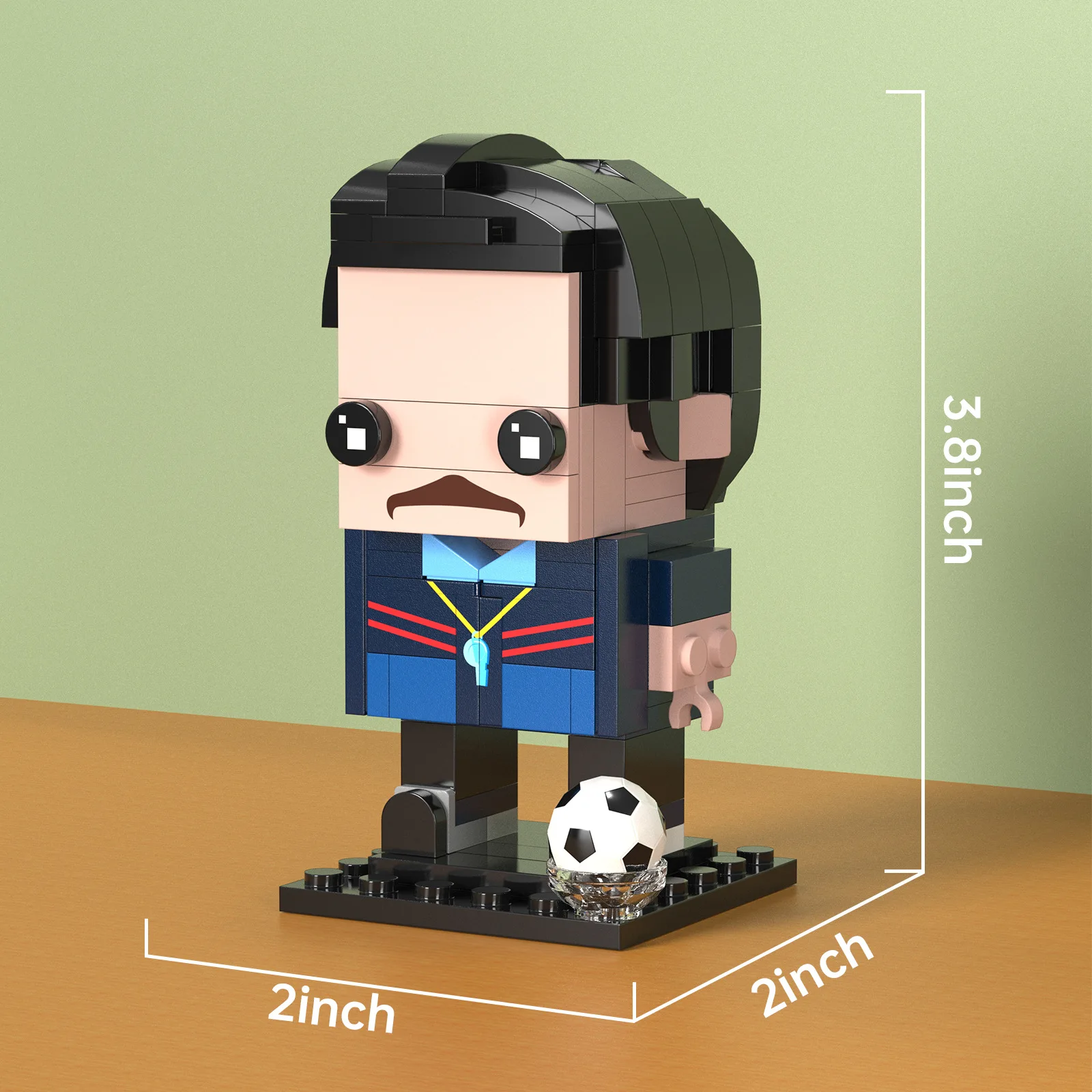Bebricks MOC Series Building Bricks for Innovative Players F-C9927 Footballer Figures Children Block Model