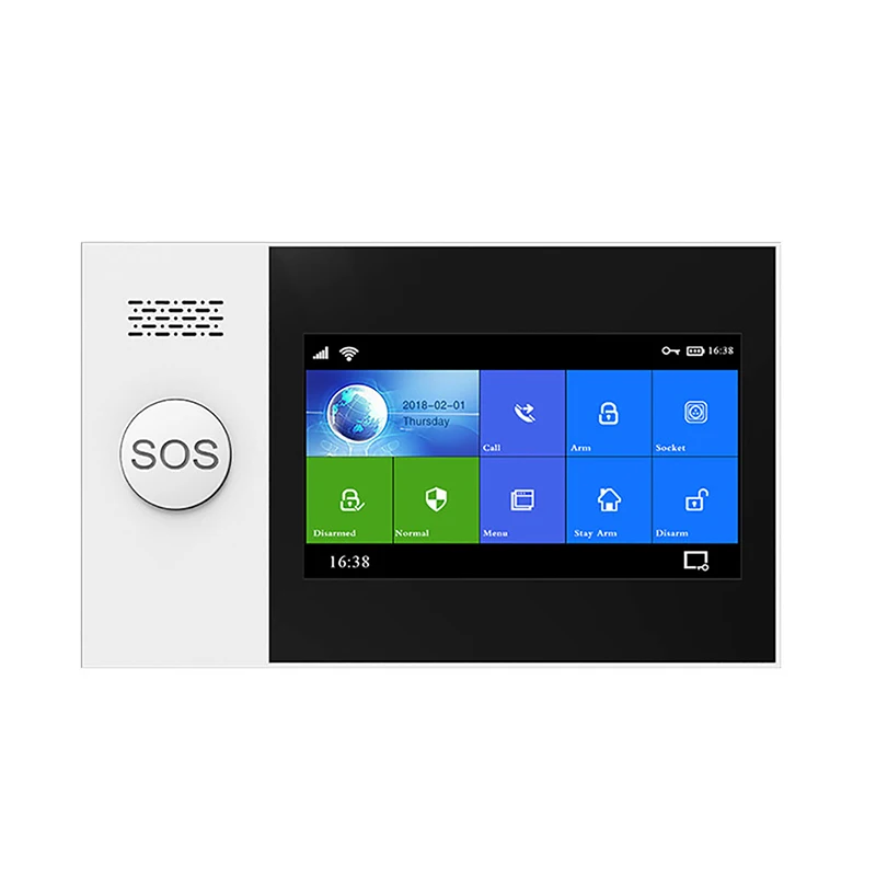 Fingerprint Wireless Tuya Smart Alarm System 24 Hours Day and Night Safety Monitor Smart Home Alarm