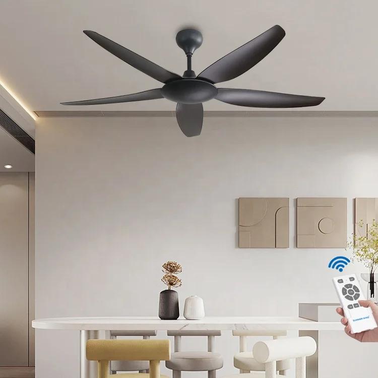ESC Popular Remote Tuya Wifi Ceiling Fan Hook 56 Inch Abs Blades Commercial Ceiling Fans for Restaurants