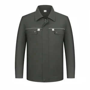 High Quality Short Sleeve Wear-proof Working Clothes Working Uniform With Zip Reflective Work Uniforms