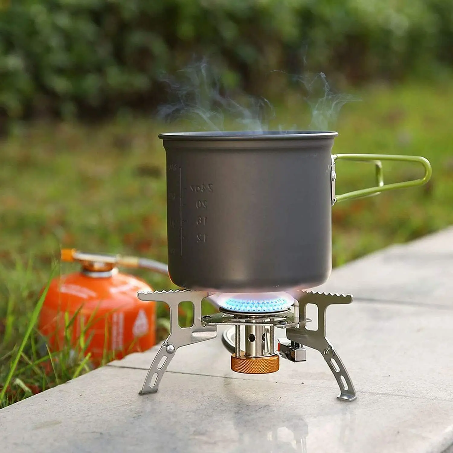 Camp Stove Outdoor Travel Gas Cooktops Ultralight Adjustable