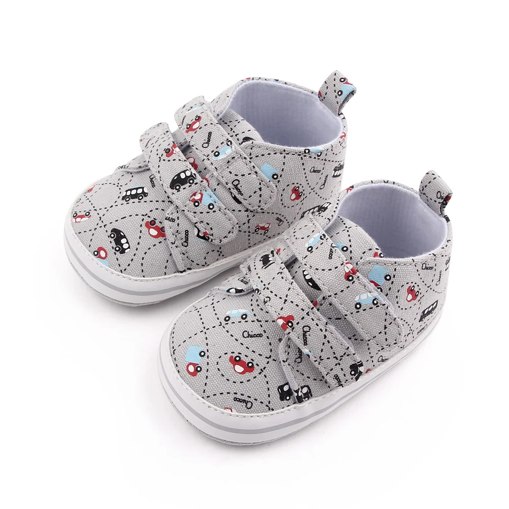 Newborn toddler shoes cartoon car casual baby shoes boys soft sole kids shoes supplier