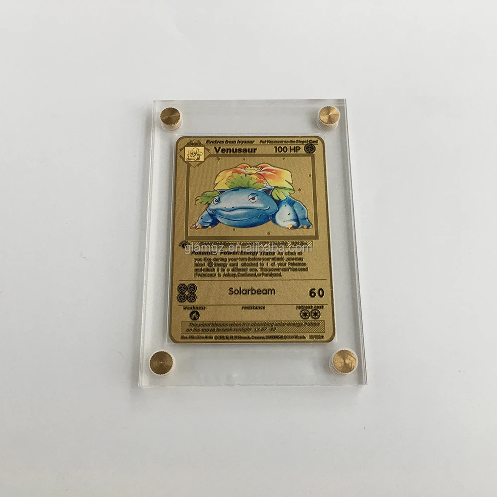 Clear Acrylic Display Case and Stand Pokemon Card Display