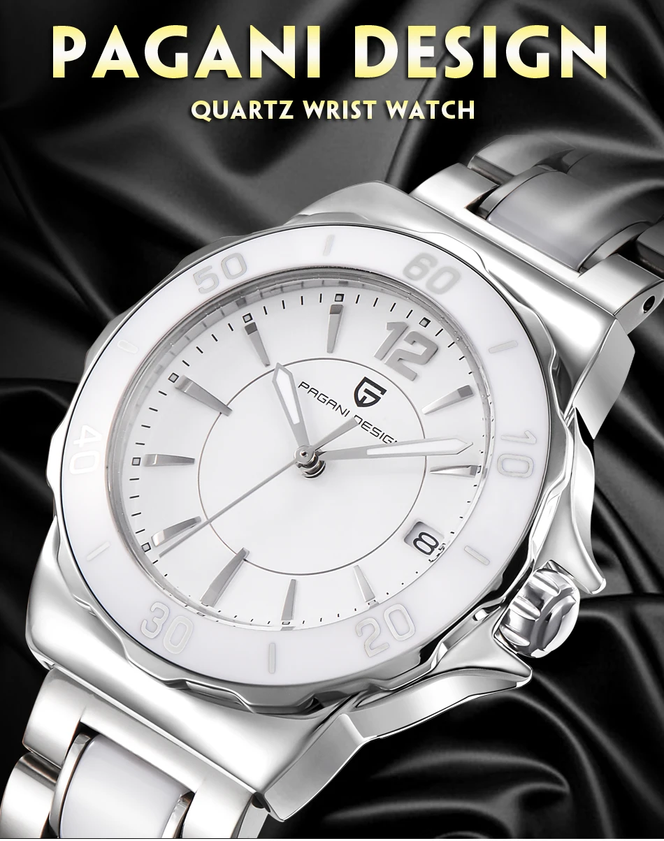 Pagani CX-2555 Célèbre Marque Dames Quartz En Acier Inoxydable de Haute Qualité Résistant À L'eau Mode Femmes Montre-Bracelet