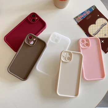 Fashion modern custom logo color phone cover new frosted tpu phone case for oppo