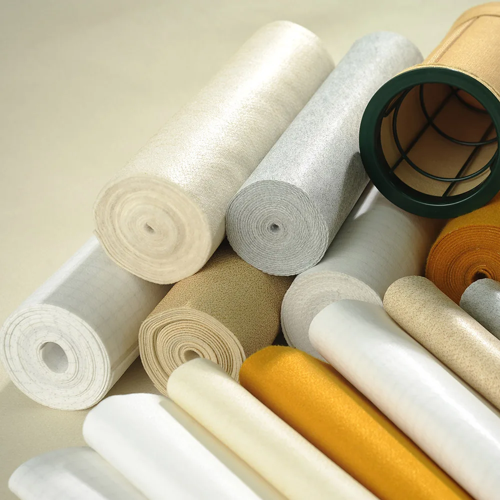 good quality P84 high temperature industrial nonwoven needle punched dust filter fabrics felt