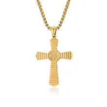 Personalized Exorcist Retro Body Pendant Steel Cross Gold Stainless Steel Necklaces Necklace Chain Jewelry Necklaces