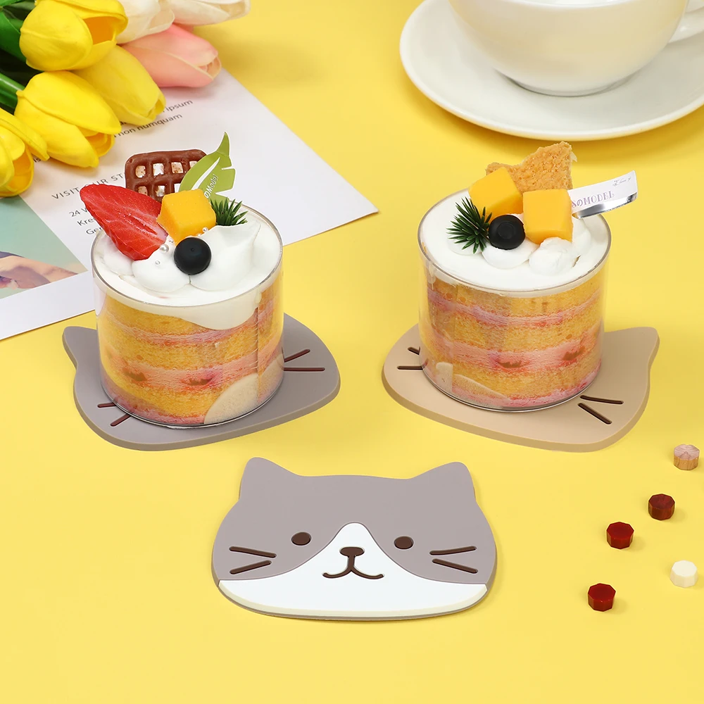 6-Pack Cat-Shaped Silicone Tea Bag Clips - Heat Resistant Black & White Drink Markers