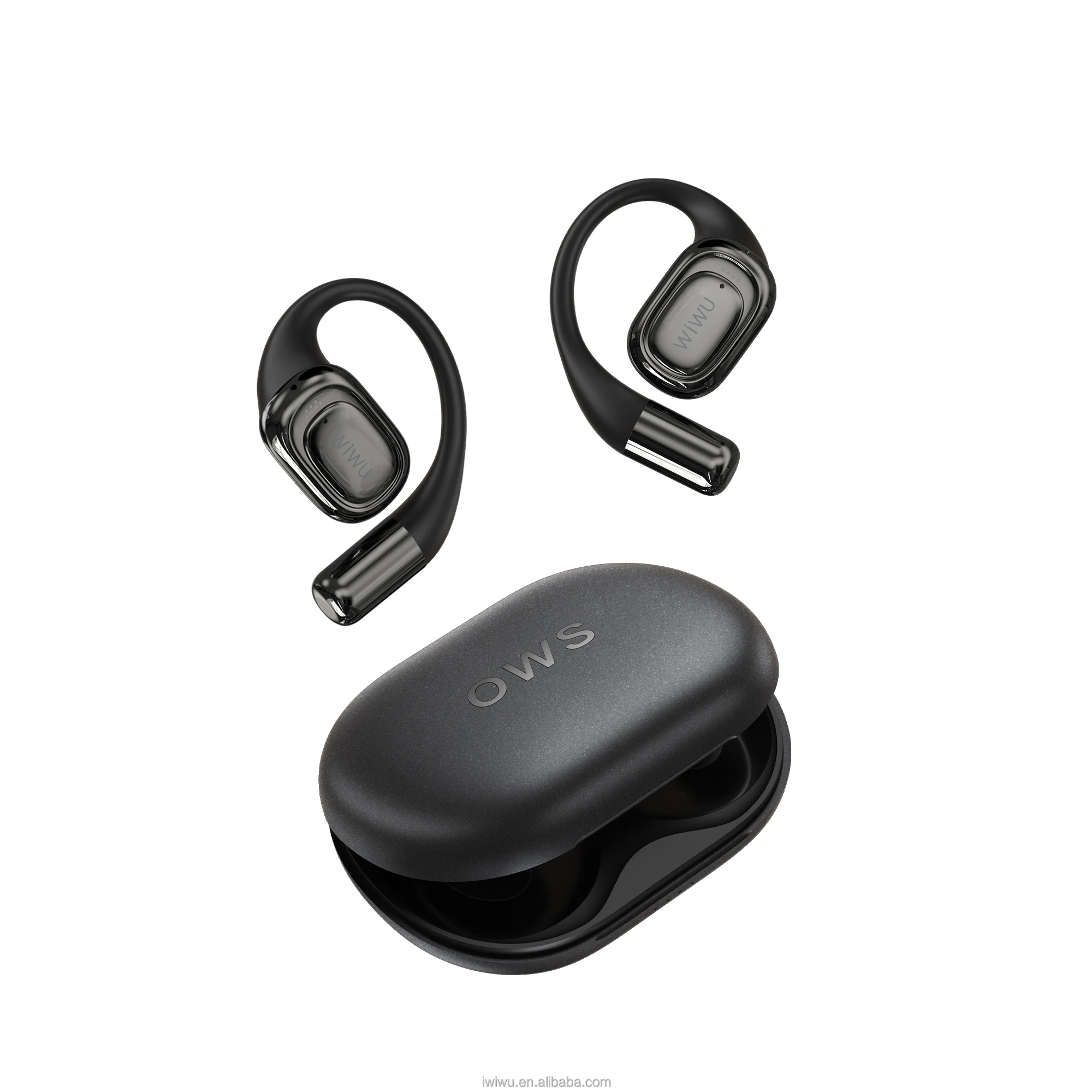 WiWU OWS O500 Sports Wireless Earbuds Over-Ear Headphone Stereo Sound  Digital Display Battery Indicator Wireless Headsets