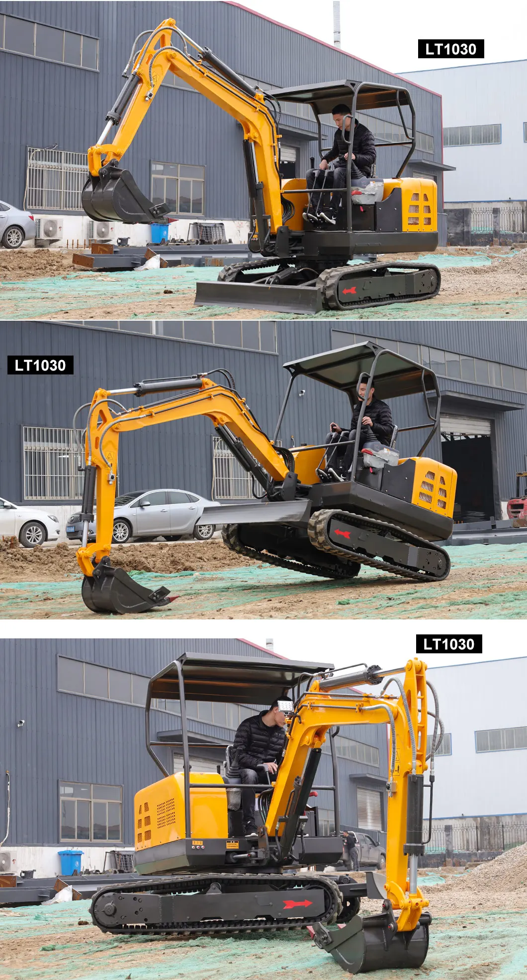 Cheap Mini Excavators With Cabin 2 Ton 3.5 Ton 3 Ton Mini Excavator For
