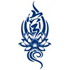 GZ-005 ลายเส้นคัดลายมือดอกบัว