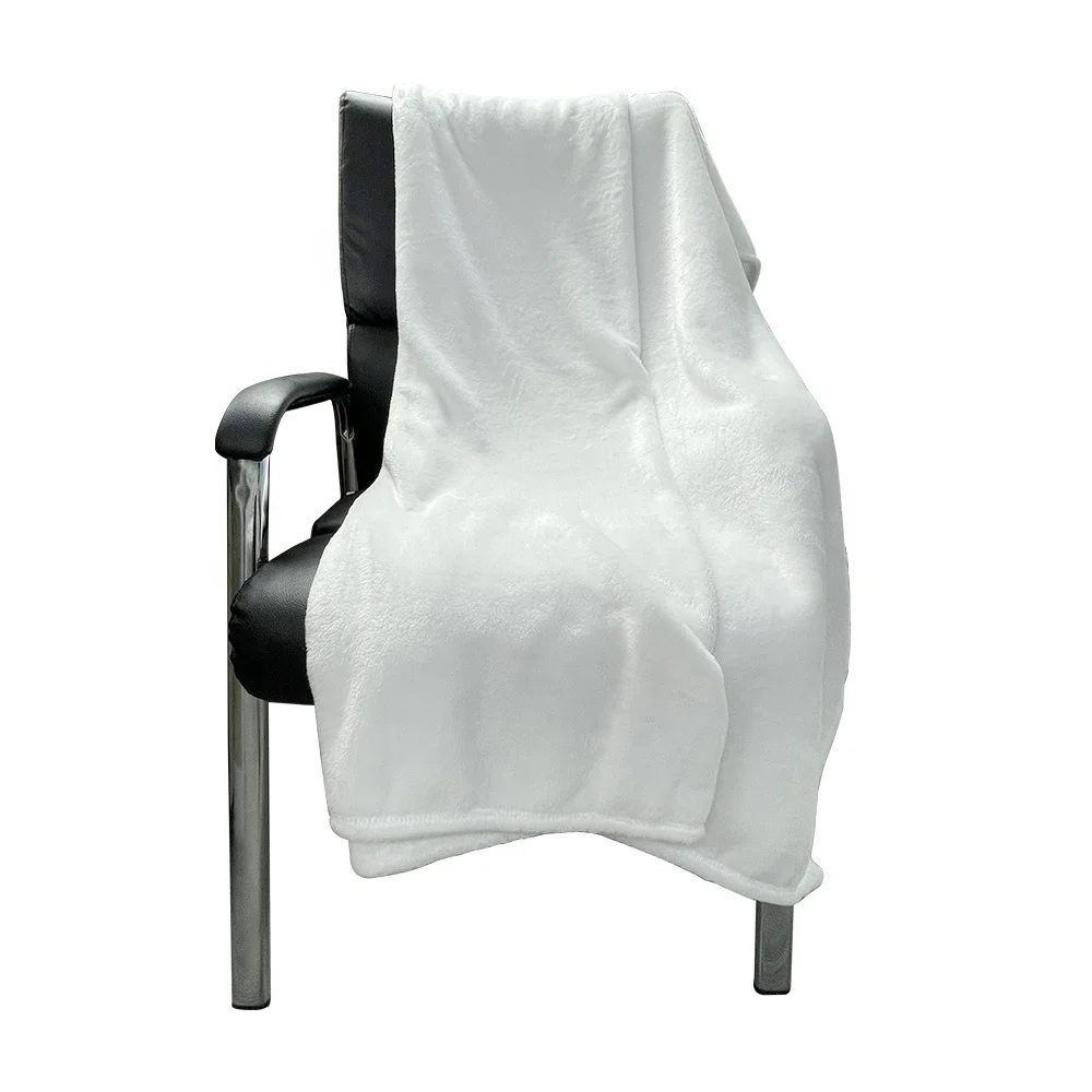 Оптовая продажа, фланелевые одеяла Subbank, супермягкое портативное белое одеяло без рисунка