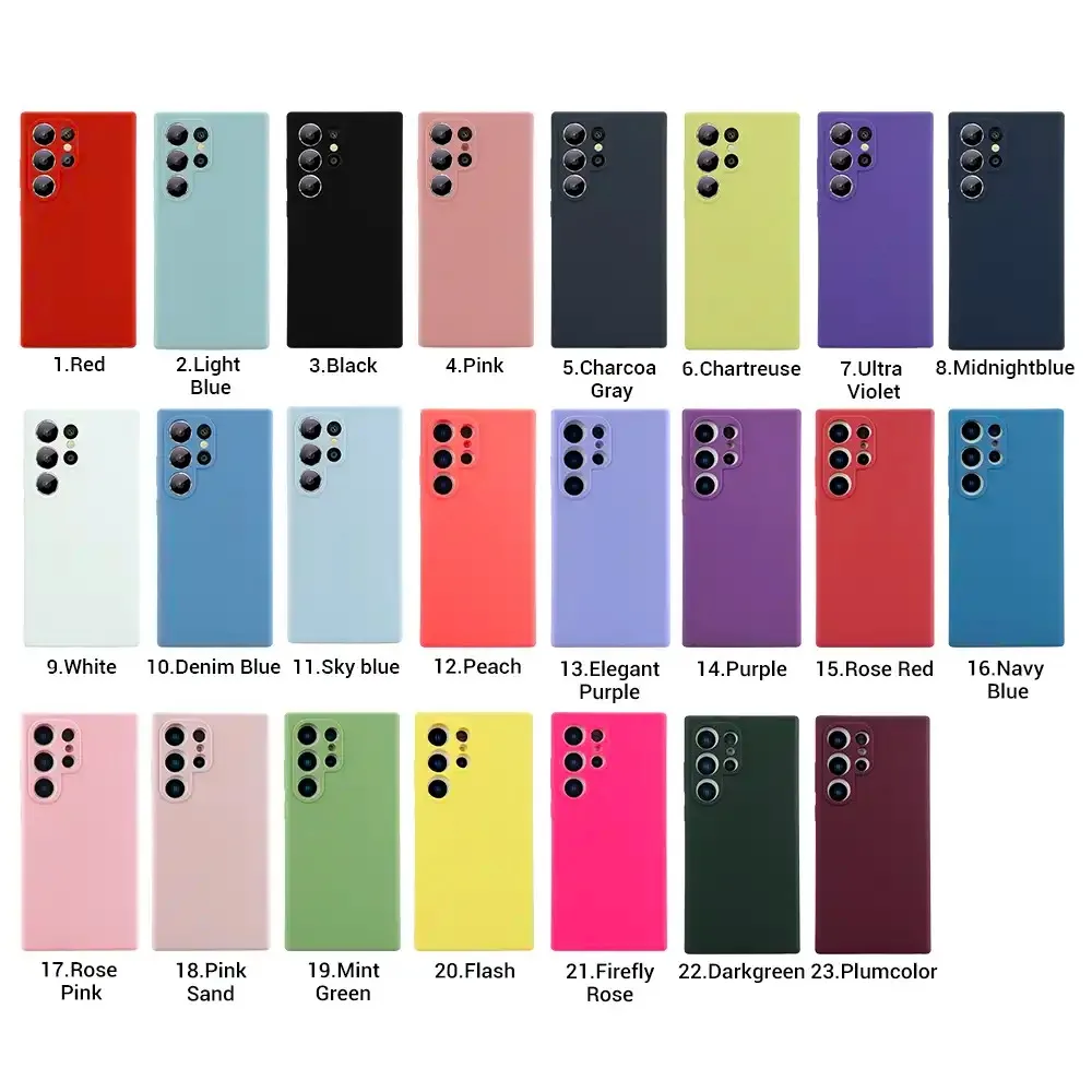 Silicone Case for Samsung Android Phones Compatible with All Models Phone Covers for samsung Silicone case