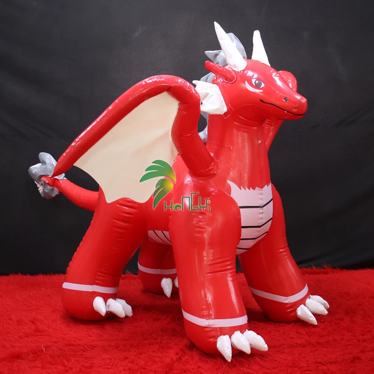 Ridable Inflatable Dragon Custom Inflatable Red Flame Dragon Bouncy ...