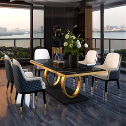 hot selling antique luxury home furniture marble dining tables set modern dining room furniture