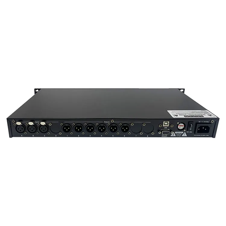 High Quality 2 Input 6 Output Sound Professional Stage Performance Digital Dsp Audio Processor