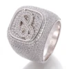 10K Solid gold moissanite ring