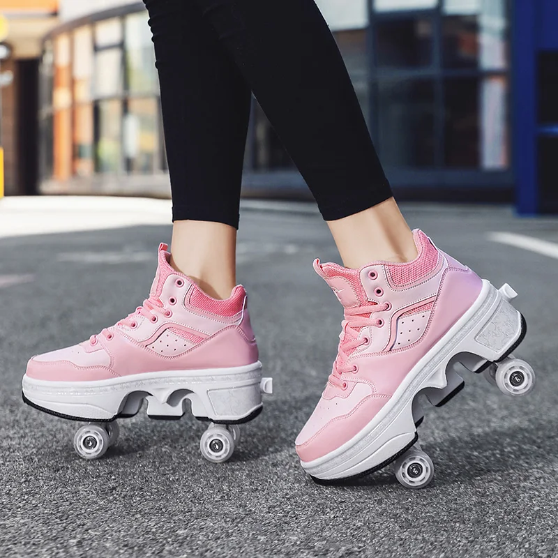 en Deform Skate Zapatos automáticos para caminar Patines de