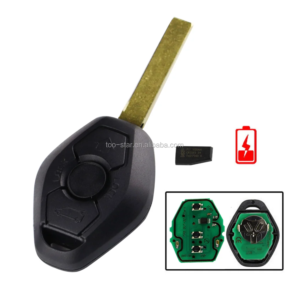 Details about   2 Entry Remote Key 3 Button For BMW 3 5 7 SERIES E38 E39 E46 W/Chip 315MHZ HU58