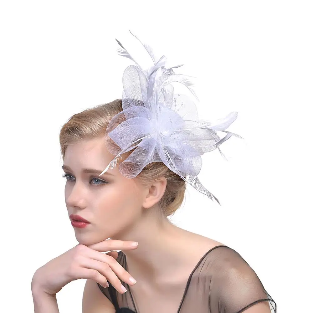 2021 Decorations Feather Bowler Hat 