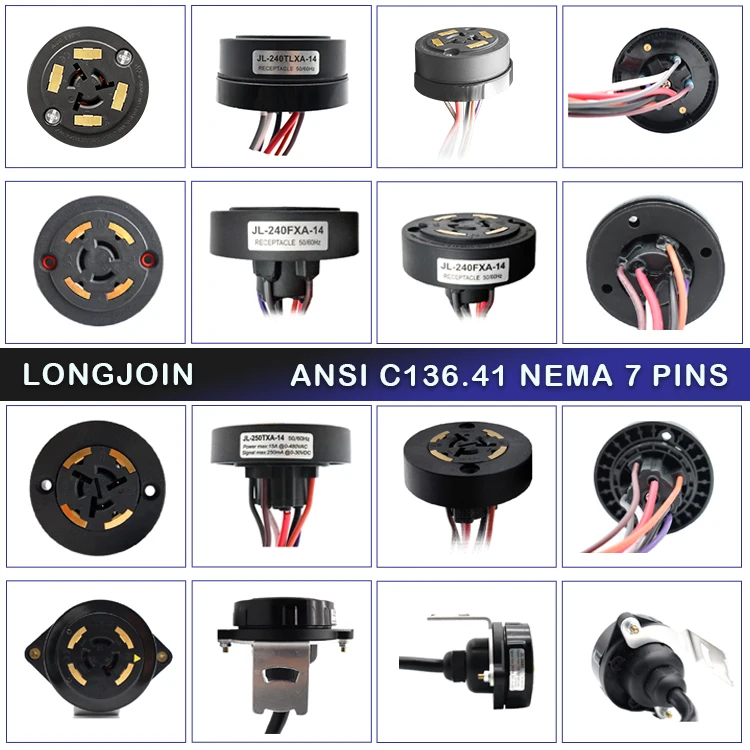 Twist Lock NEMA 7 PIN Plug - Reliable Street Light Accessory