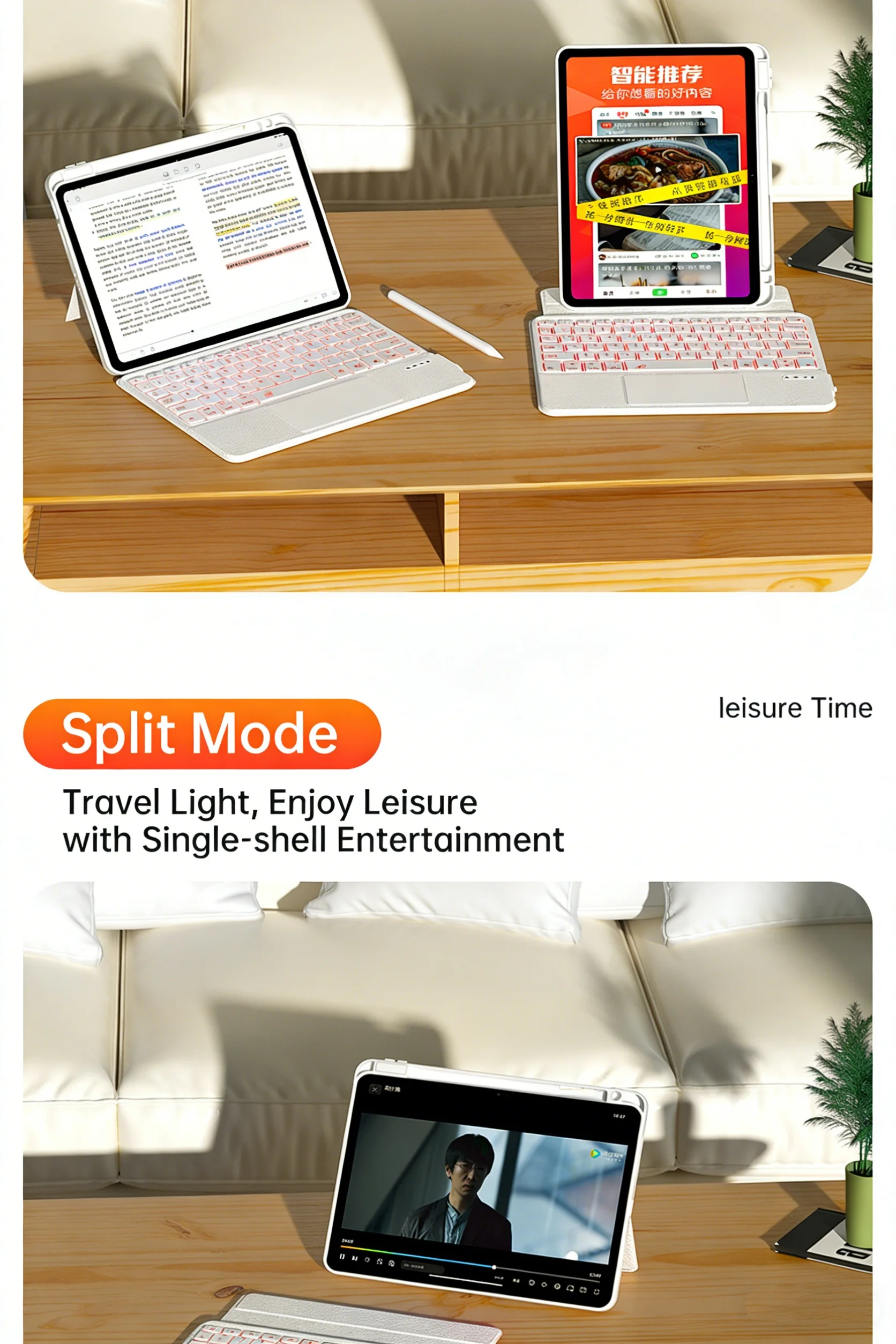  11 a16 multi angle magnetic stand anti scratch  drop proof protective cover with slot-7