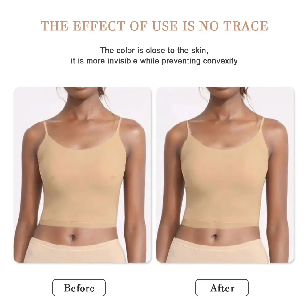 Not Sticky Reusable Seamless Skin-like Texture Matte Triangle Nipple Cover for Deep Vees, Tricky Tops & Swim