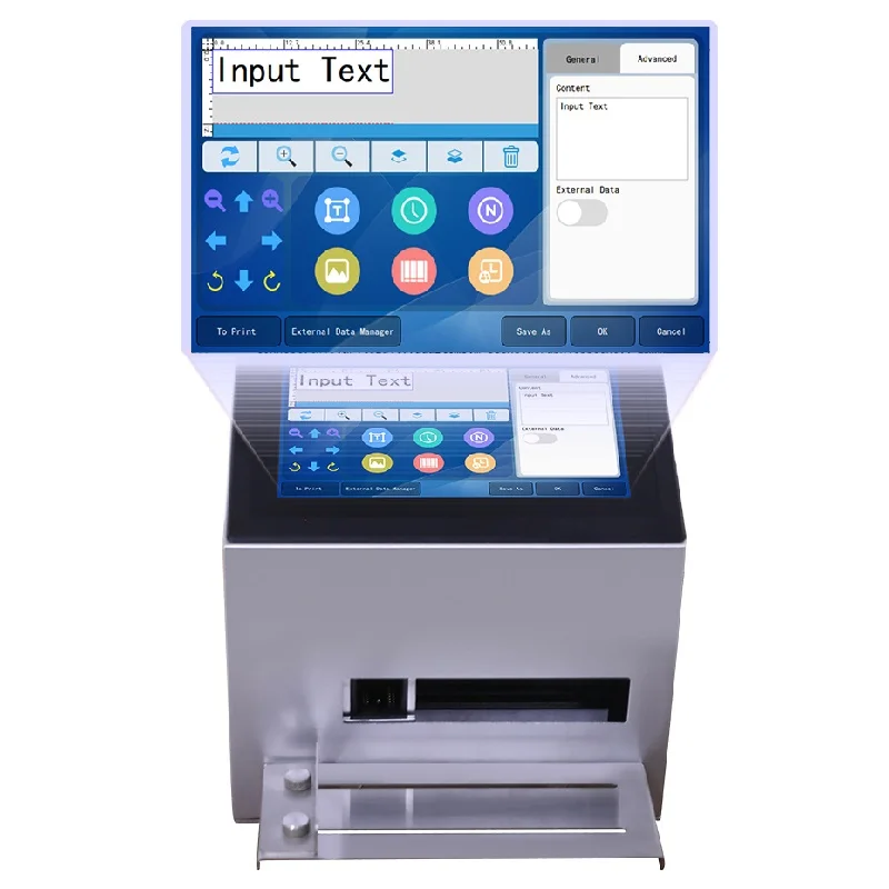 Inkjet Coding Machine Inkjet Coder Intelligence Batch Printer for Date/Time/Barcode/QR Code/Batch Number/Label/Picture