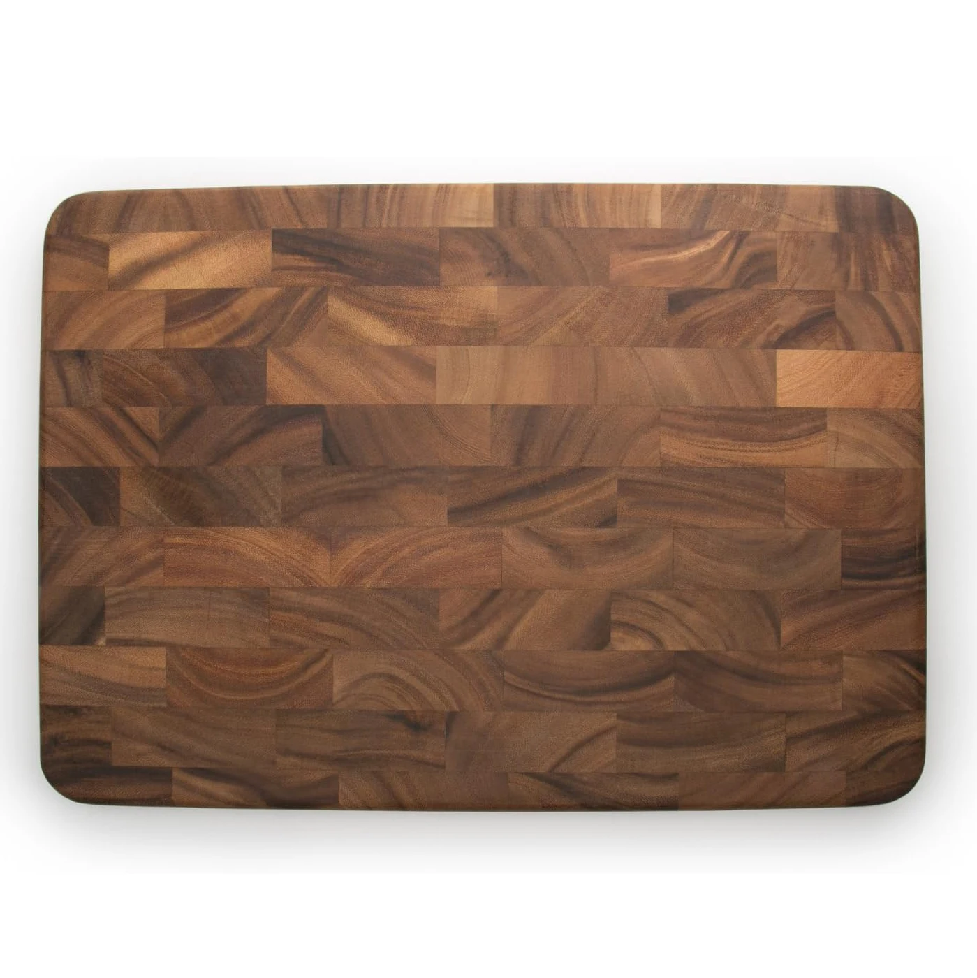 Factory Custom 2024 Large End Grain Prep Station Acacia Wood Cutting Board 14 X 20-Inch Butcher Ironwood Chopping Board