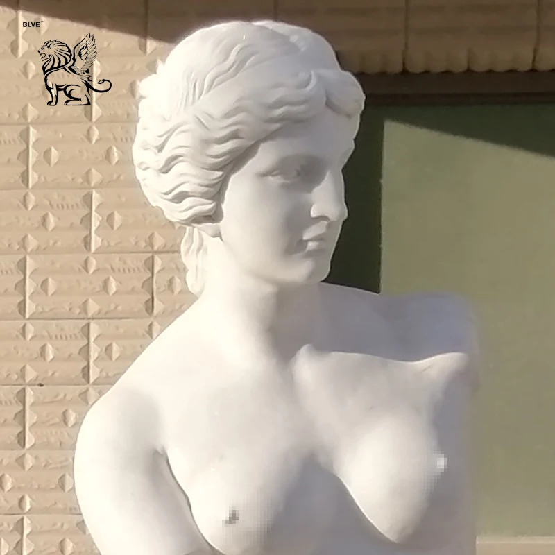 BLVE Spot Goods White Stone Carvings Life SIze Garden Greek Figure Venus Sculpture Reproductions Marble Statue of Venus