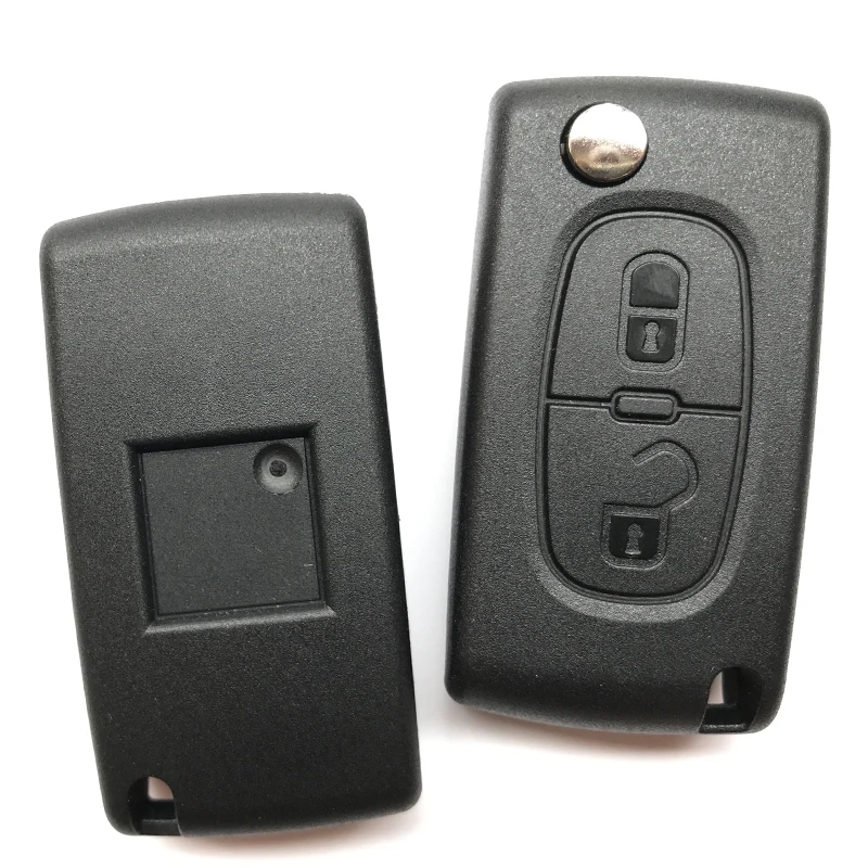 2 Buttons Folding Remote Control Car Key Shell Vehicle Keys Case With HU83 and CE0536 for Citroen Peugeot 407 SW 107 207 307 308