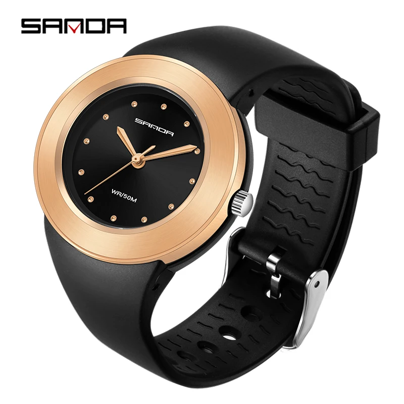 Sanda Jelly Department New MODEL 6056 Women's Electronic Watch Small  Personality Fashion Trend Electronic Watch