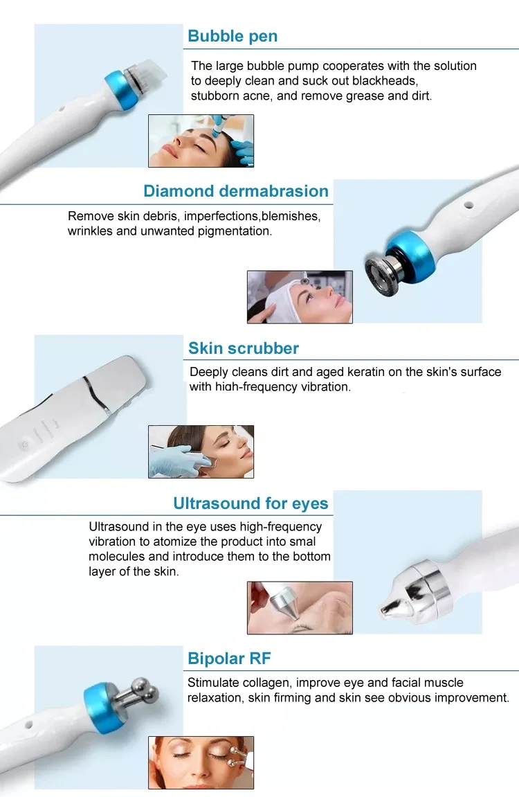 14 IN1 Aesthetic Medicine Hydro Beauty Facial Hydrodermabrasion Jet Peel Machine Skin Cleansing Tightening Wrinkle Removal