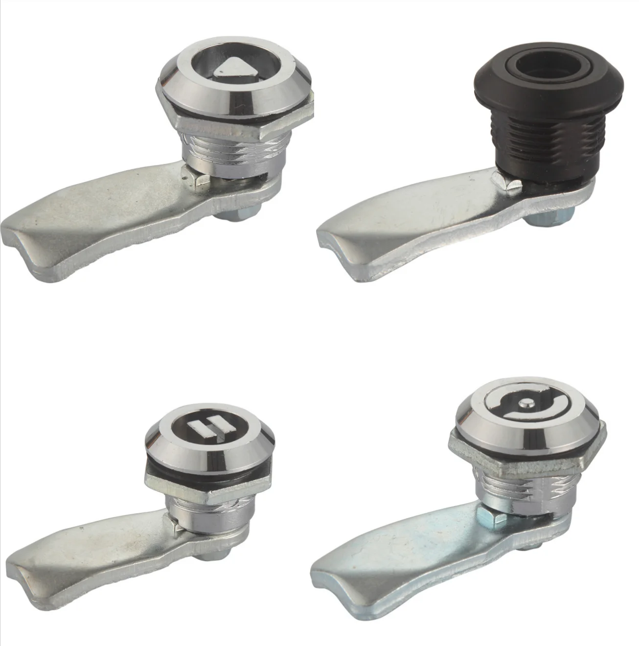 Small Zinc Alloy Cylinder Locks Flat Handle Anti-Distribution Quarter Turn Locks for Cabinets Doors Waterproof Key Unloackable supplier