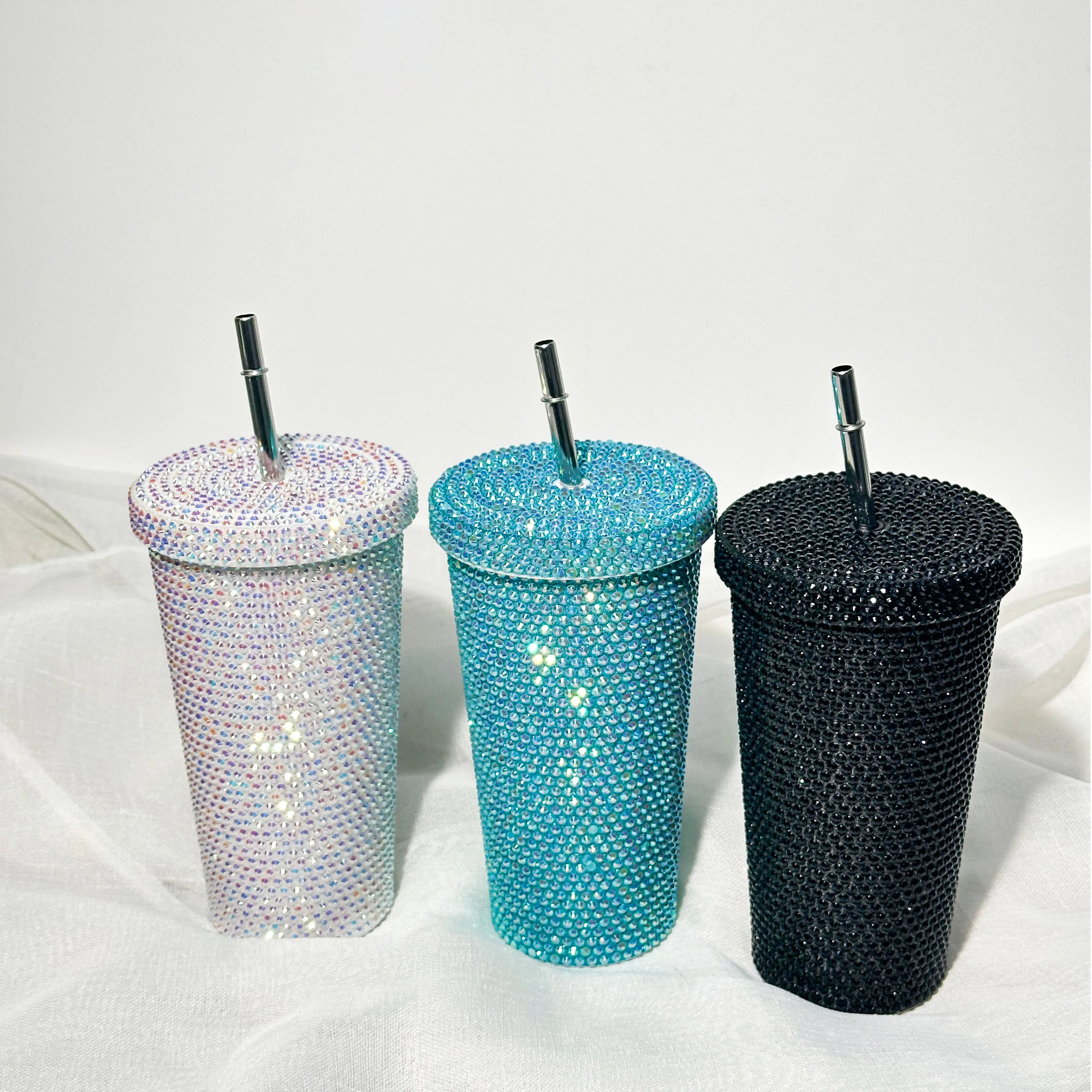 Custom Glitter Rhinestone Diamond Cup Tumblers - Stylish & Insulated