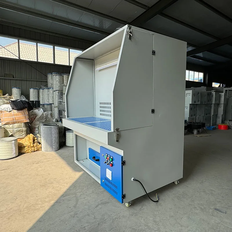 New Dust Extraction Table  Grinding Bench with Extraction for Valve Manufacturing Valve Body Sealing Surface Grinding