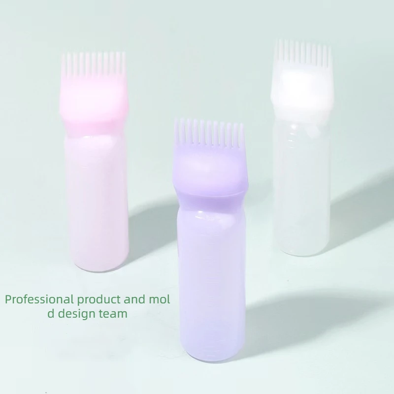 Factory Direct Sales 120ml HDPE Material Plush Touch Hair Essential Oil Environmental protection Oil Comb