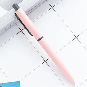 New Promotion Multi-color Pressing Metal Ballpoint Pen With Advertising Logo for Office Writing Stationery Gift