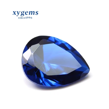 5*7mm Pear Cut Sapphire Blue Colored Spinel Stone