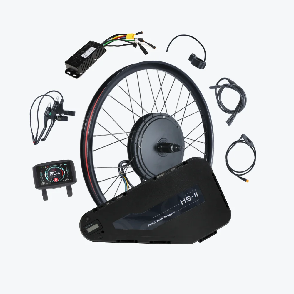 electric bicycle conversion kit with battery | Best Kit | ebike Kit grade system supports rugged MTB configurations including 26 MTB E-Bike Motor Kit With Battery