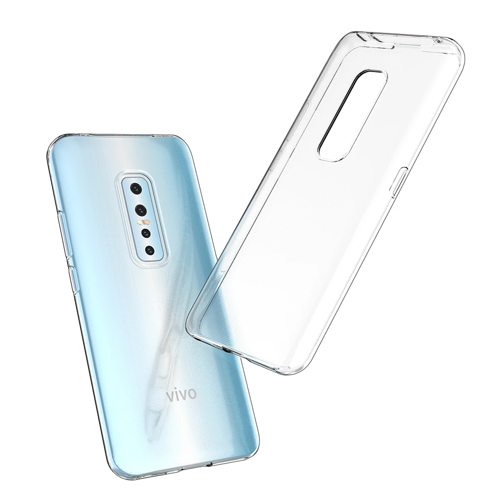 Price Vivo V17 White Cover Ultra Thin Crystal Clear Soft TPU Gel