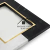 White, black and gold